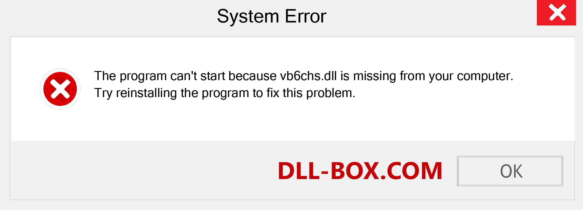  vb6chs.dll file is missing?. Download for Windows 7, 8, 10 - Fix  vb6chs dll Missing Error on Windows, photos, images